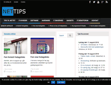 Tablet Screenshot of nettips.dk